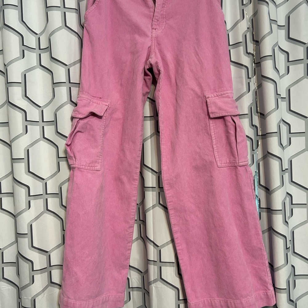 Brandy Melville Pink Flare Wide Leg Jeans